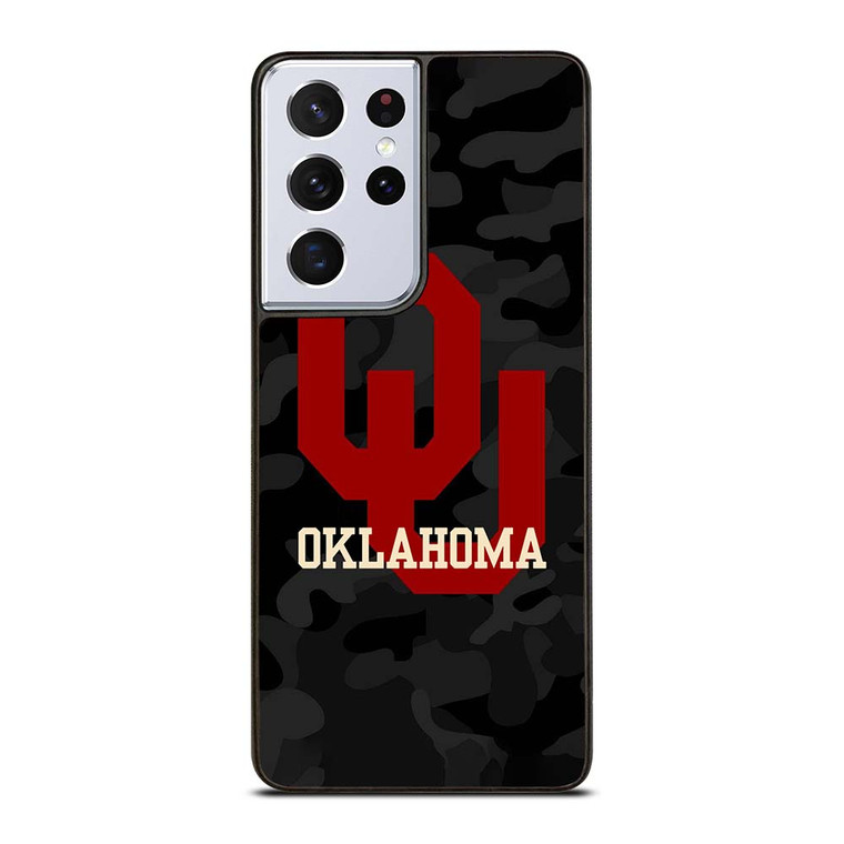 CAMO OKLAHOMA SOONERS LOGO Samsung Galaxy S21 Ultra Case Cover