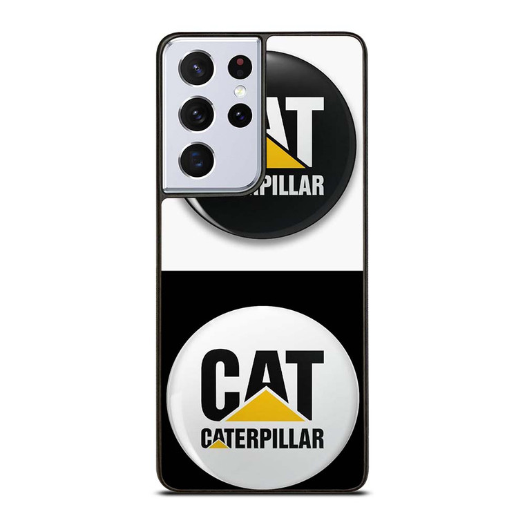 CAT CATERPILLAR WHITE BLACK Samsung Galaxy S21 Ultra Case Cover