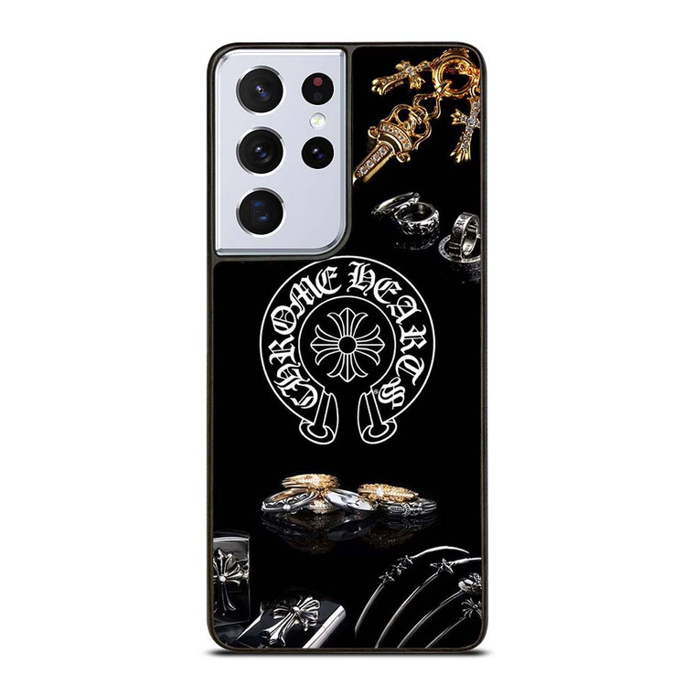 CHROME HEARTS METAL LOGO Samsung Galaxy S21 Ultra Case Cover