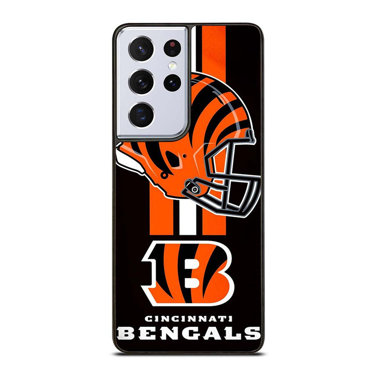 CINCINNATI BENGALS NFL HELMET Samsung Galaxy S21 Ultra Case Cover