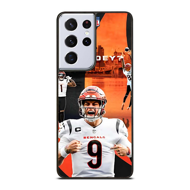 CINCINNATI BENGALS NFL JOE BURROW Samsung Galaxy S21 Ultra Case Cover