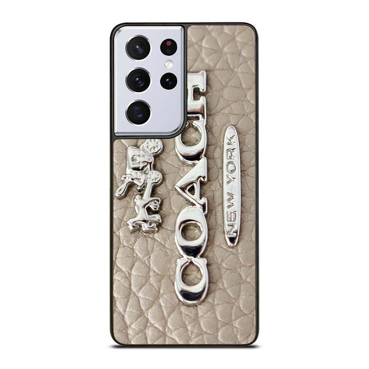 COACH LOGO GLOWING TEXTURE Samsung Galaxy S21 Ultra Case Cover