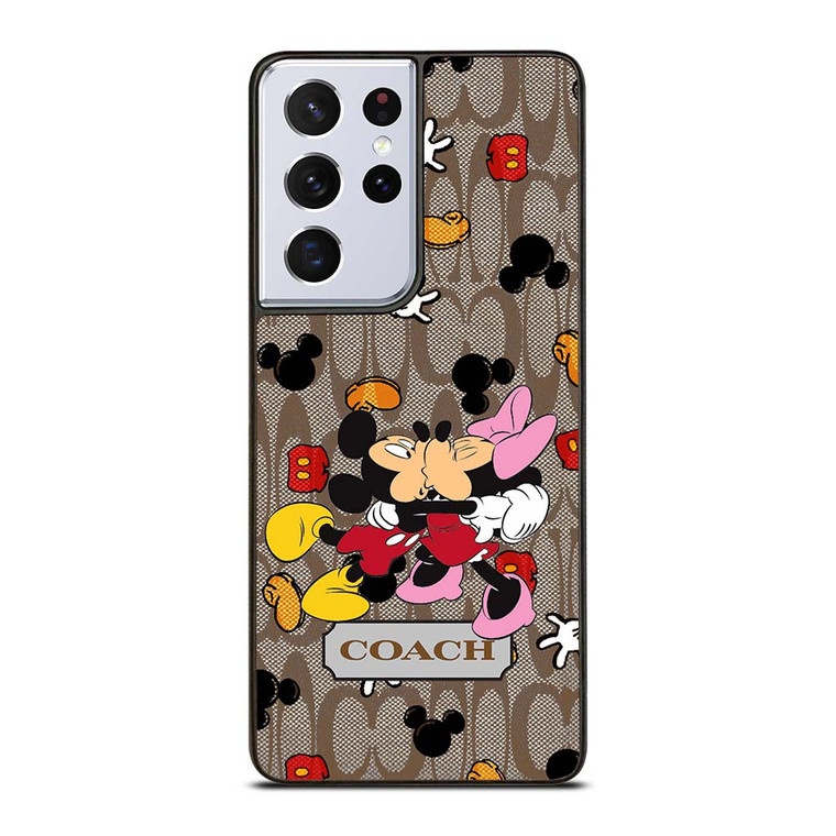 COACH MICKEY MINNIE MOUSE KISS Samsung Galaxy S21 Ultra Case Cover