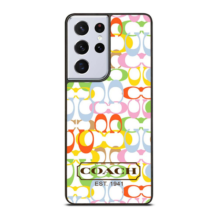 COACH NEW YORK COLORFUL Samsung Galaxy S21 Ultra Case Cover COACH NEW YORK COLORFUL Samsung Galaxy S21 Ultra Case Cover