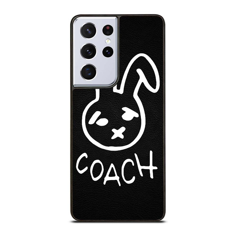 COACH NEW YORK RABBIT LEATHER Samsung Galaxy S21 Ultra Case Cover