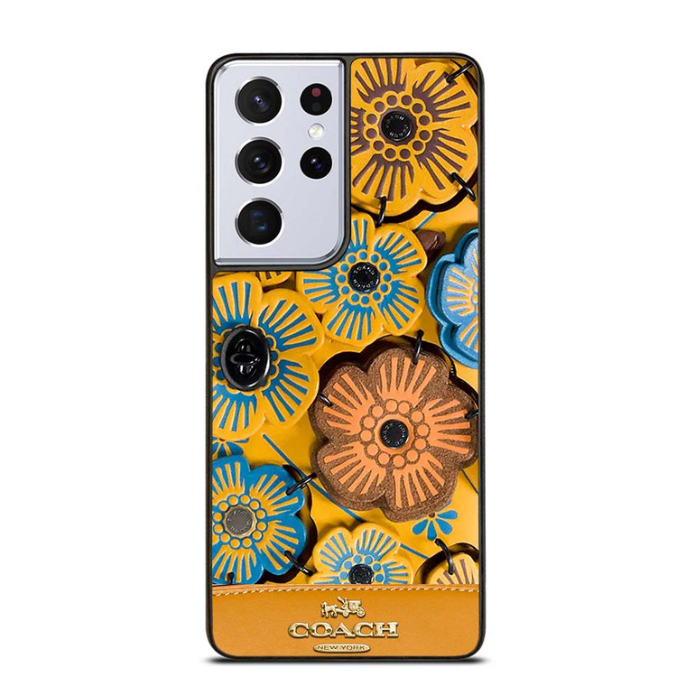 COACH NEW YORK ROSE TEA Samsung Galaxy S21 Ultra Case Cover