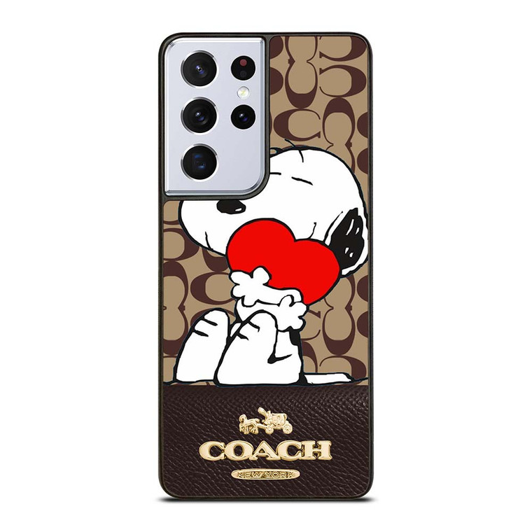 COACH NEW YORK SNOOPY Samsung Galaxy S21 Ultra Case Cover