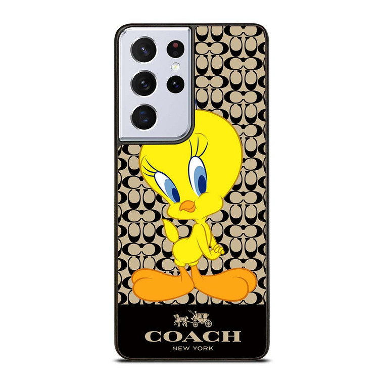 COACH NEW YORK TWEETY BIRD Samsung Galaxy S21 Ultra Case Cover COACH NEW YORK TWEETY BIRD Samsung Galaxy S21 Ultra Case Cover