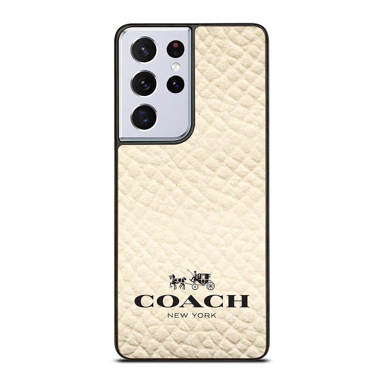 COACH NEW YORK WHITE Samsung Galaxy S21 Ultra Case Cover COACH NEW YORK WHITE Samsung Galaxy S21 Ultra Case Cover