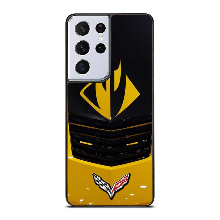 CORVETTE STINGRAY YELLOW GRILLES Samsung Galaxy S21 Ultra Case Cover
