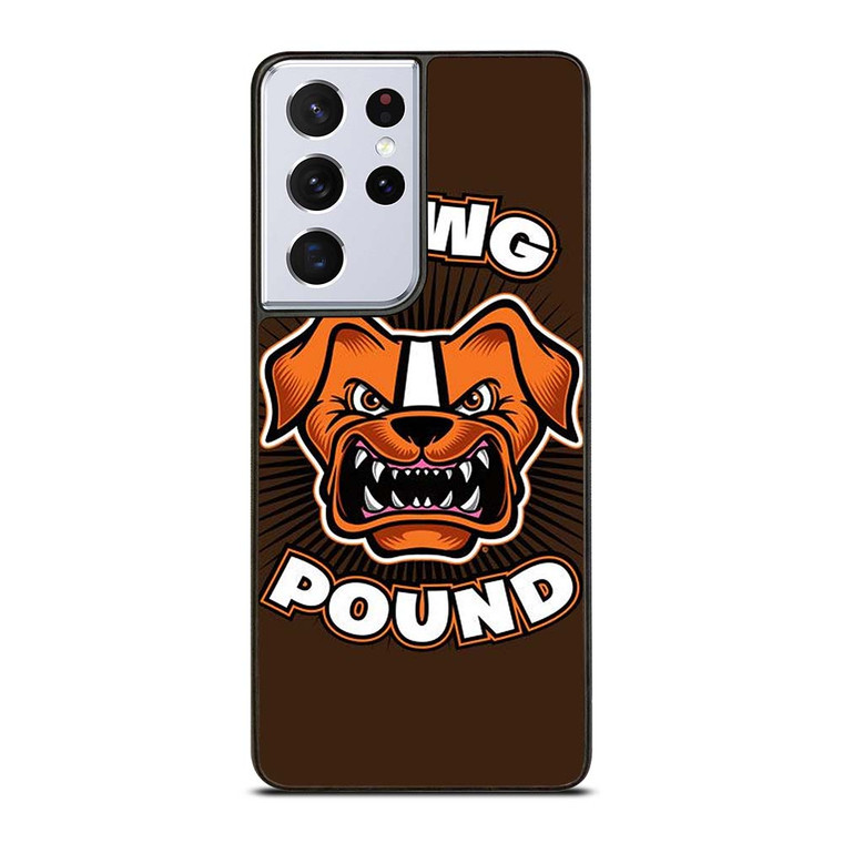 DAWG POUND CLEVELAND BROWNS Samsung Galaxy S21 Ultra Case Cover