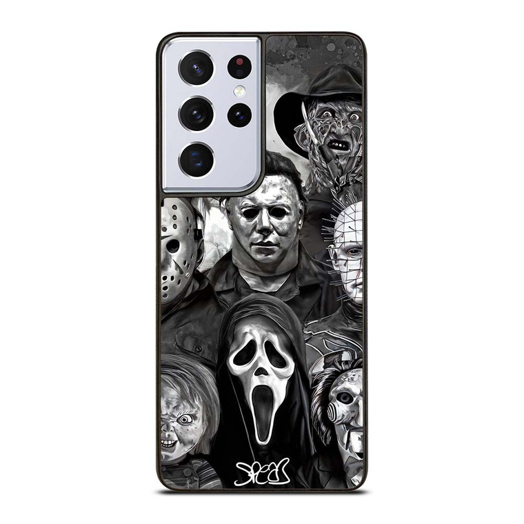 FAMOUS HORROR COLLAGE Samsung Galaxy S21 Ultra Case Cover FAMOUS HORROR COLLAGE Samsung Galaxy S21 Ultra Case Cover