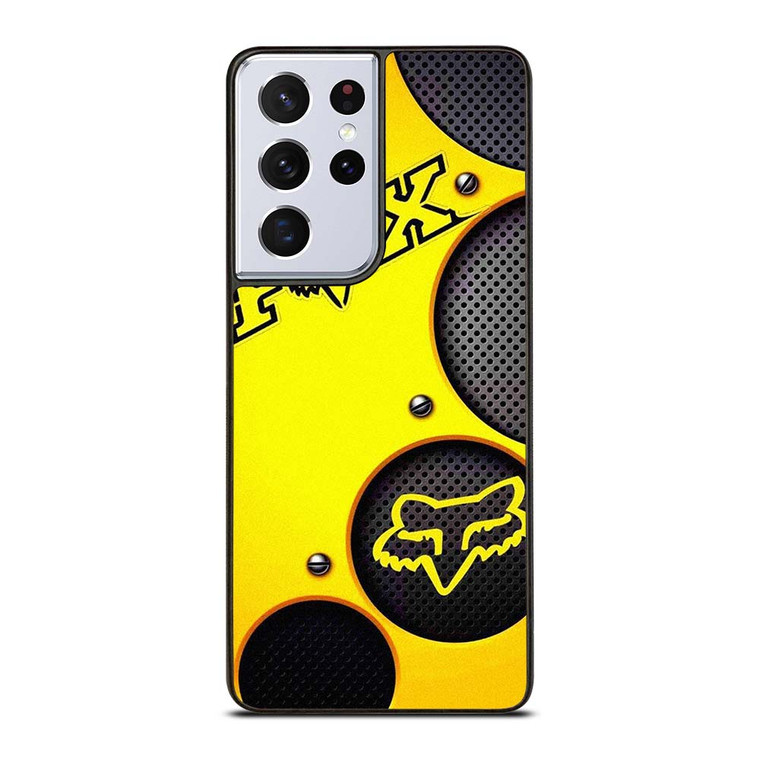 FOX RACING YELLOW METAL Samsung Galaxy S21 Ultra Case Cover