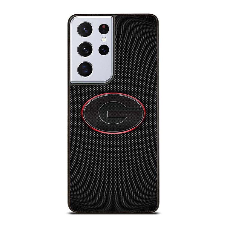 GEORGIA BULLDOGS CARBON LOGO Samsung Galaxy S21 Ultra Case Cover