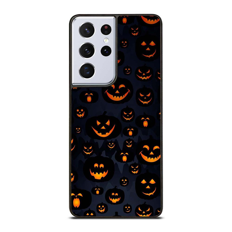 GHOST FACE HALLOWEN PATTERN Samsung Galaxy S21 Ultra Case Cover