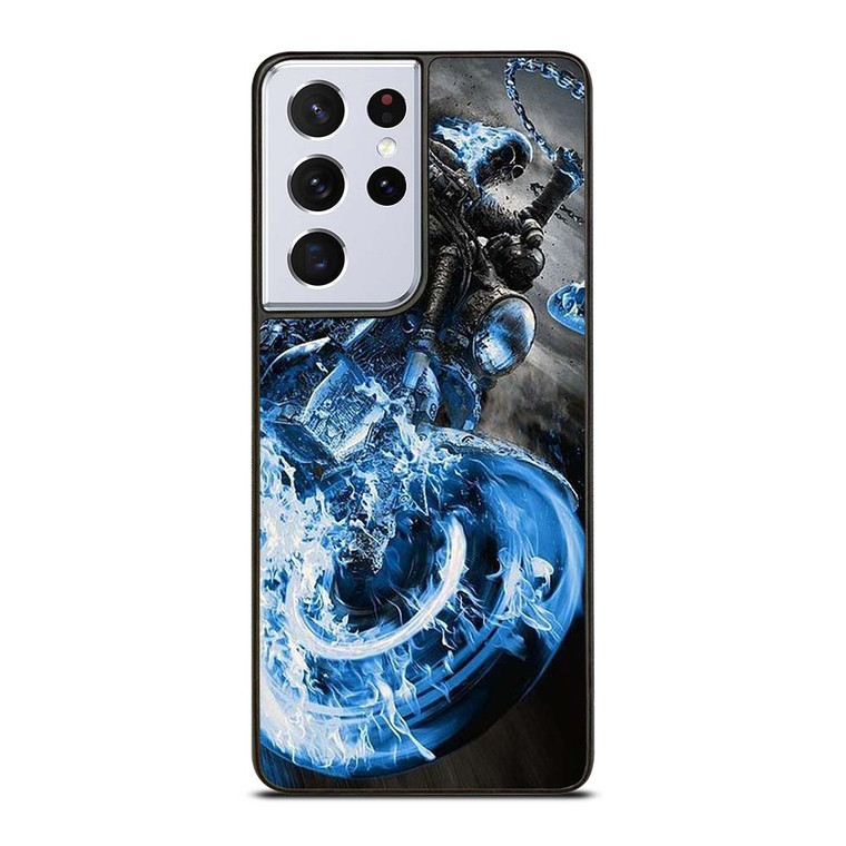 GHOST RIDER BLUE FIRE Samsung Galaxy S21 Ultra Case Cover