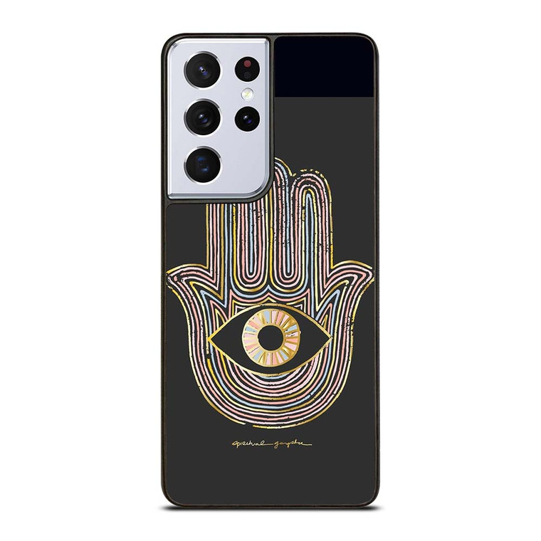 HAMSA EVIL EYE HAND OF FATIMA LOGO Samsung Galaxy S21 Ultra Case Cover