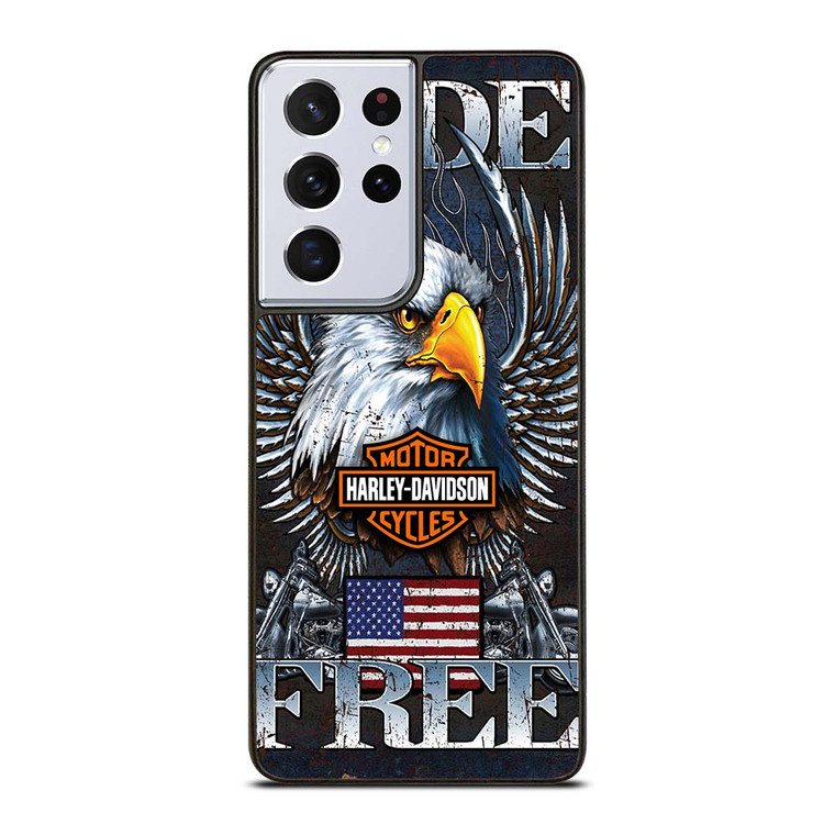 HARLEY DAVIDSON FREE RIDE EAGLE Samsung Galaxy S21 Ultra Case Cover