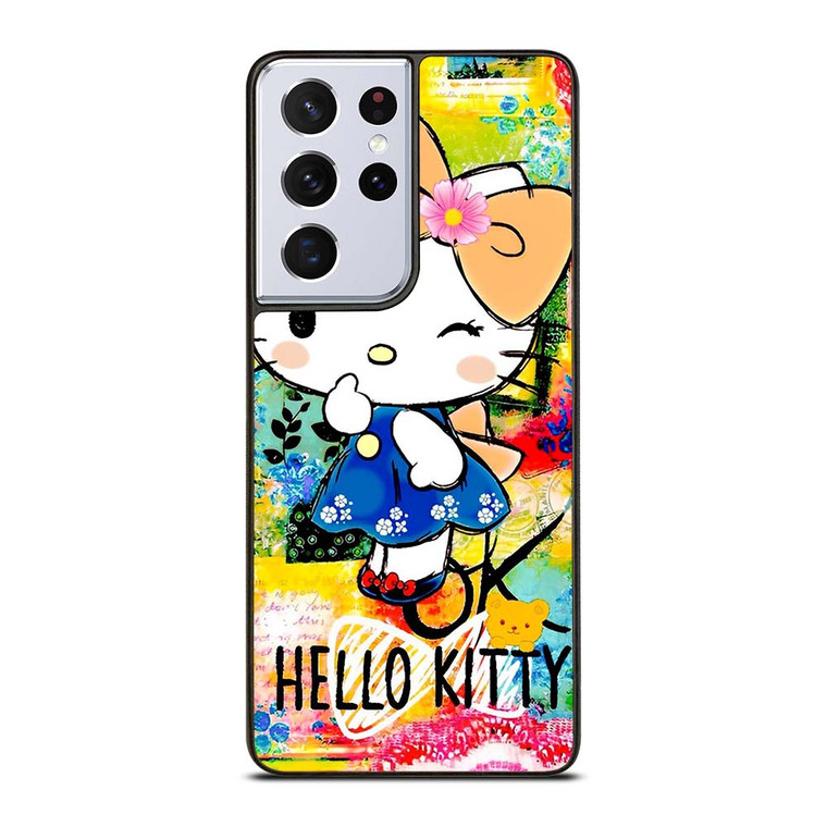 HELLO KITTY ART Samsung Galaxy S21 Ultra Case Cover