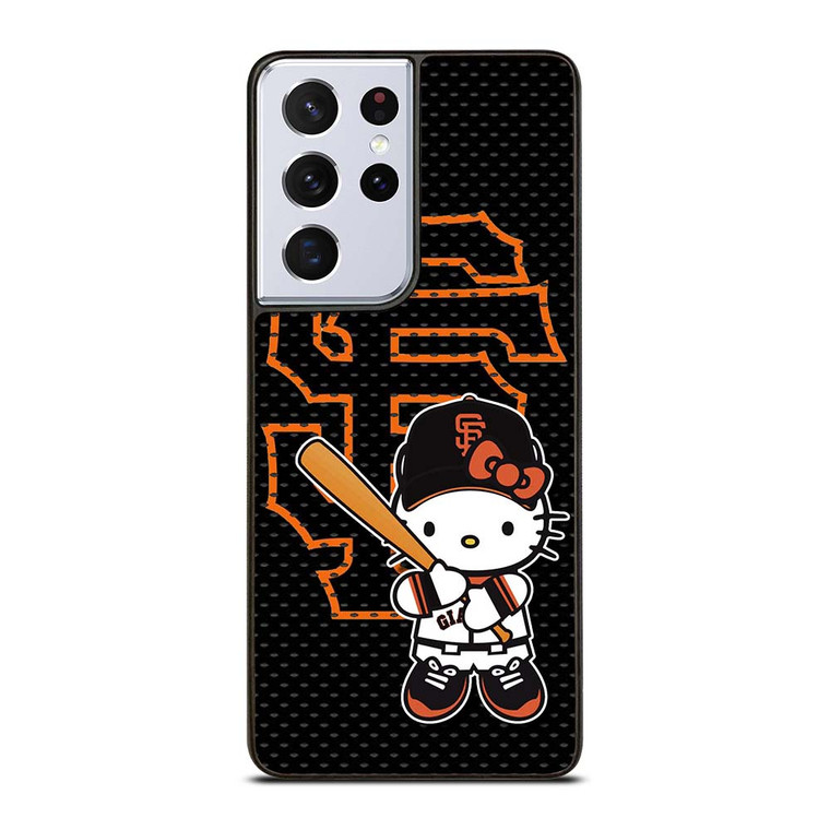 HELLO KITTY SAN FRANCISCO GIANTS MLB Samsung Galaxy S21 Ultra Case Cover