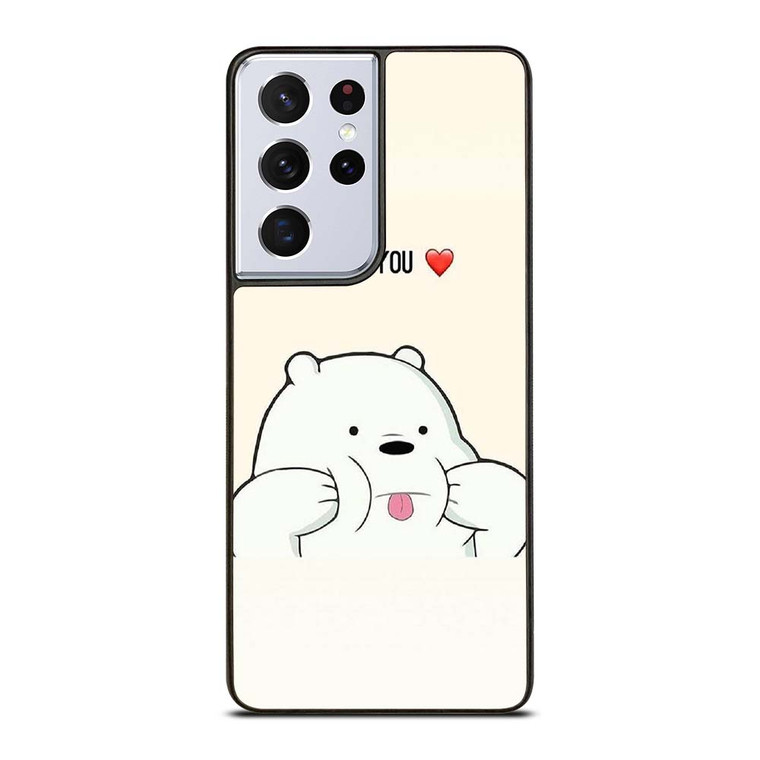 ICE BEAR WE BARE BEARS CUTE Samsung Galaxy S21 Ultra Case Cover