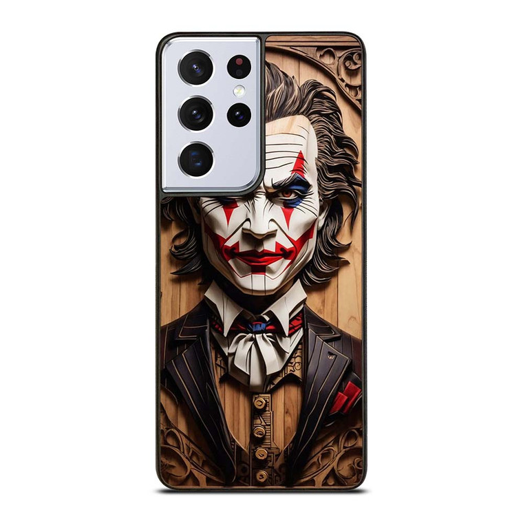 JOKER FACE WOOD Samsung Galaxy S21 Ultra Case Cover