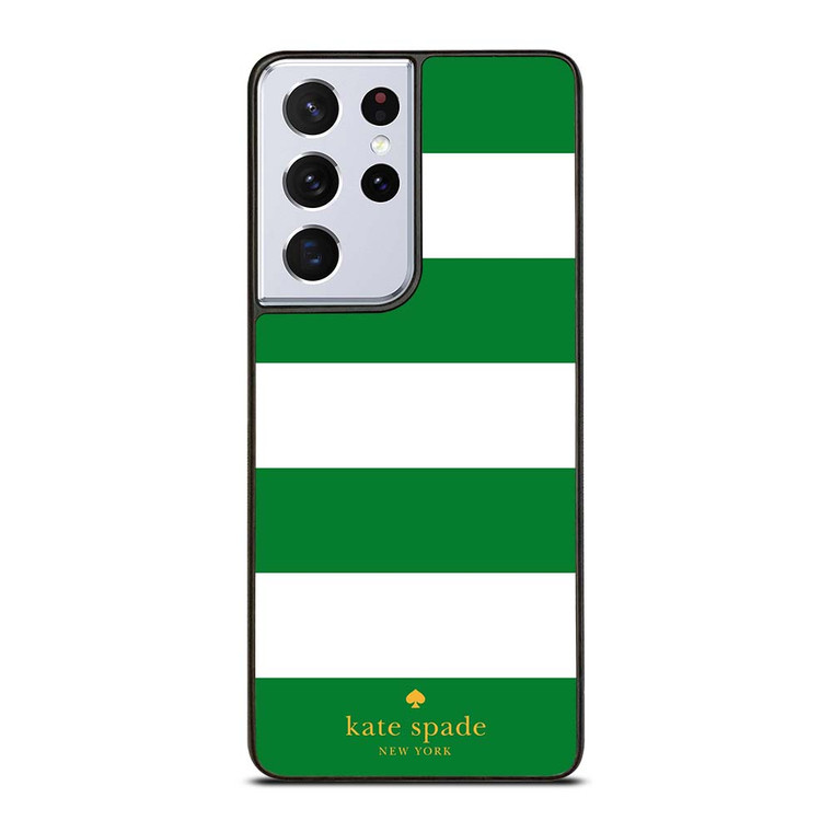 KATE SPADE GREEN STRIPE Samsung Galaxy S21 Ultra Case Cover
