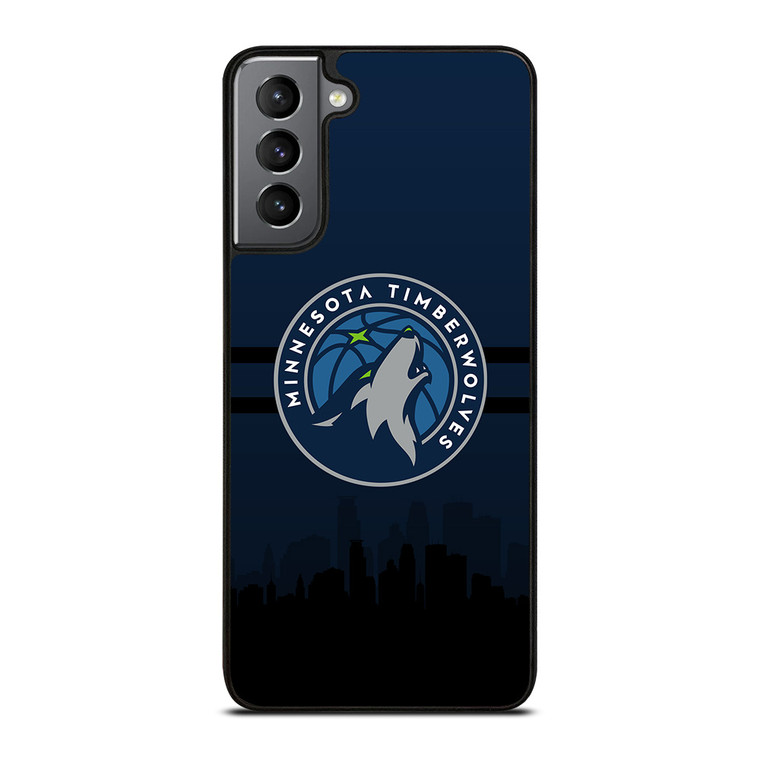 MINNESOTA TIMBERWOLVES NBA SKYLINE Samsung Galaxy S21 Plus Case Cover