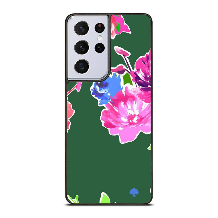 KATE SPADE NEW YORK GREEN FLORAL Samsung Galaxy S21 Ultra Case Cover