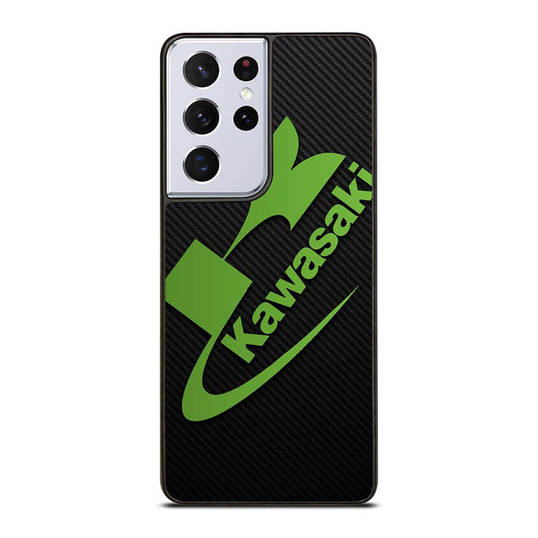 KAWASAKI MOTOR LOGO CARBON Samsung Galaxy S21 Ultra Case Cover