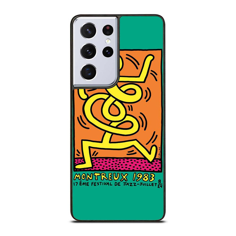 KEITH HARING MONTREUX 1983 Samsung Galaxy S21 Ultra Case Cover KEITH HARING MONTREUX 1983 Samsung Galaxy S21 Ultra Case Cover