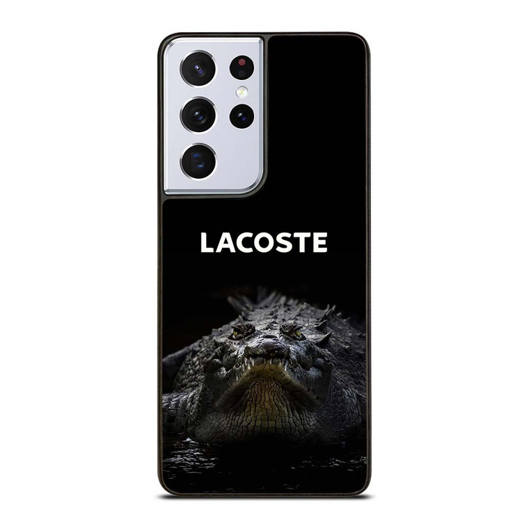 LACOSTE CROCODILE BLACK Samsung Galaxy S21 Ultra Case Cover