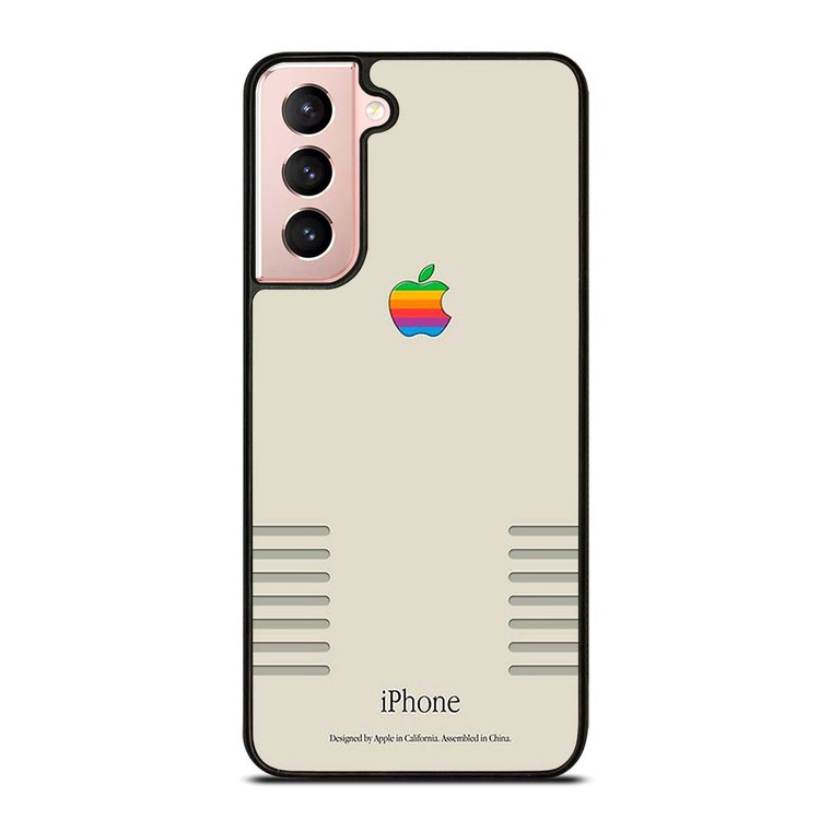 APPLE LOGO RETRO Samsung Galaxy S21 Case Cover APPLE LOGO RETRO Samsung Galaxy S21 Case Cover