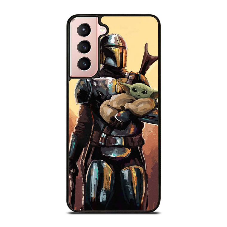 BABY YODA AND THE MANDALORIAN STAR WARS ART Samsung Galaxy S21 Case Cover