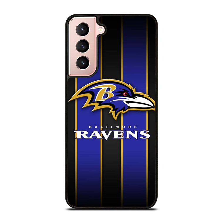 BALTIMORE RAVENS NFL STRIPE LOGO Samsung Galaxy S21 Case Cover