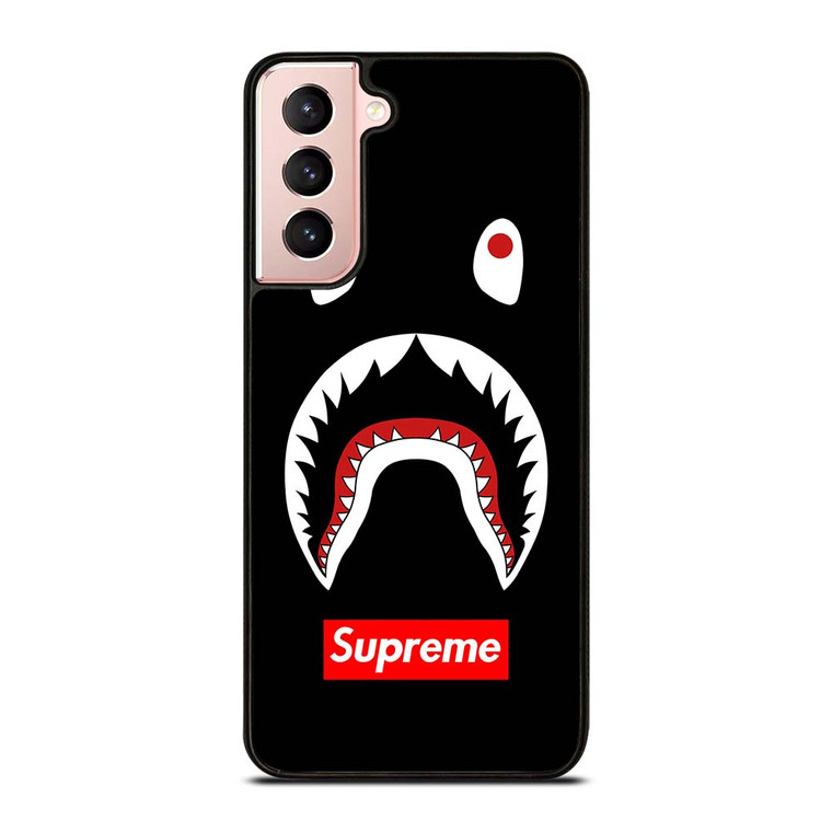 BAPE CAMO SHARK SUPREME BLACK Samsung Galaxy S21 Case Cover BAPE CAMO SHARK SUPREME BLACK Samsung Galaxy S21 Case Cover