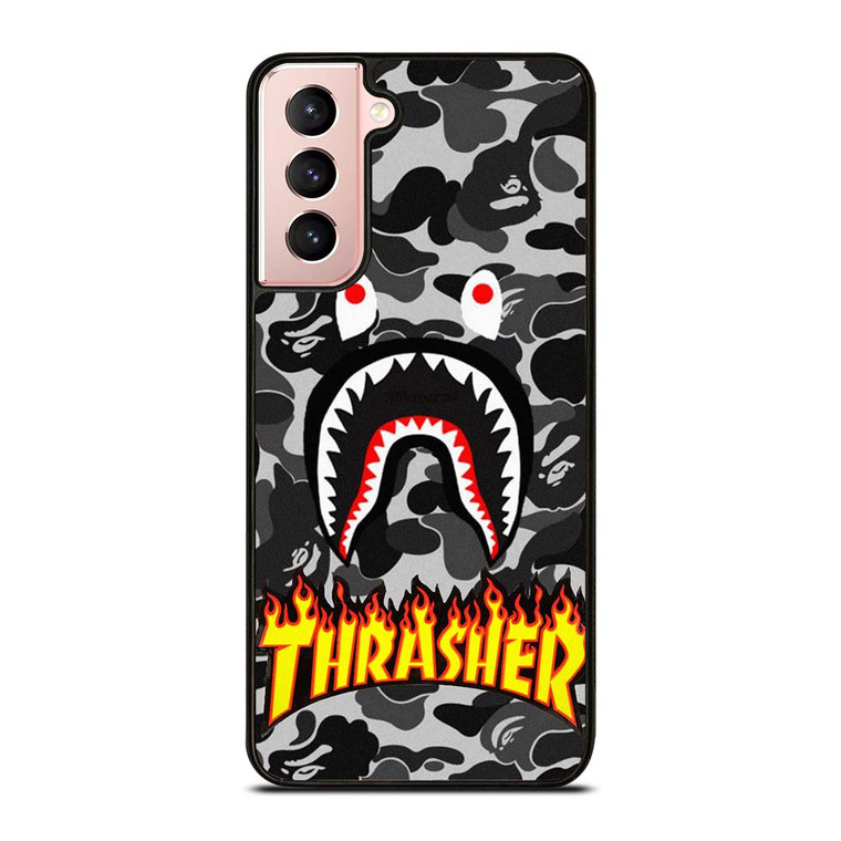 BAPE SHARK THRASHER Samsung Galaxy S21 Case Cover BAPE SHARK THRASHER Samsung Galaxy S21 Case Cover