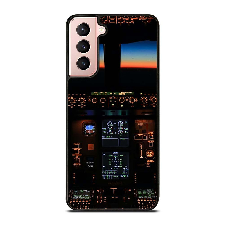 BOEING PLANE COCKPIT Samsung Galaxy S21 Case Cover