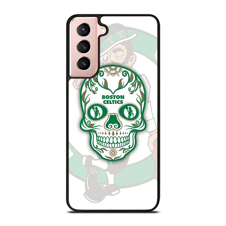 BOSTON CELTICS BASKET SKULL Samsung Galaxy S21 Case Cover BOSTON CELTICS BASKET SKULL Samsung Galaxy S21 Case Cover