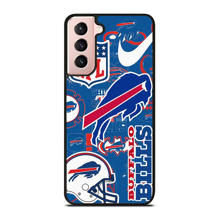 BUFFALO BILLS NFL STICKER BOMB Samsung Galaxy S21 Case Cover BUFFALO BILLS NFL STICKER BOMB Samsung Galaxy S21 Case Cover