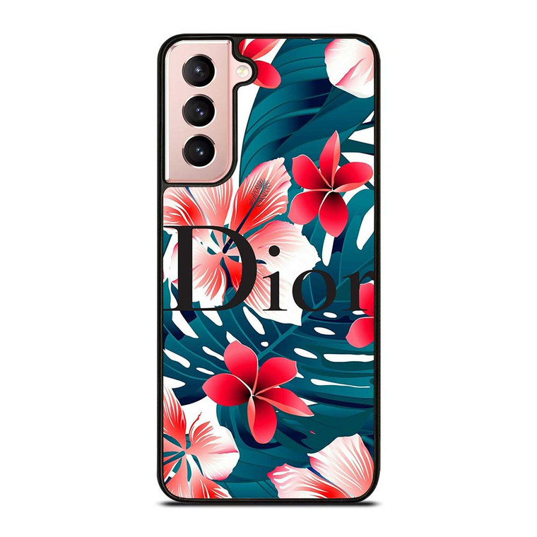 CHRISTIAN DIOR HIBISCUS FLOWER Samsung Galaxy S21 Case Cover