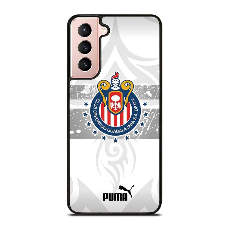 CLUB DEPORTIVO GUADALAJARA PUMA WHITE Samsung Galaxy S21 Case Cover CLUB DEPORTIVO GUADALAJARA PUMA WHITE Samsung Galaxy S21 Case Cover