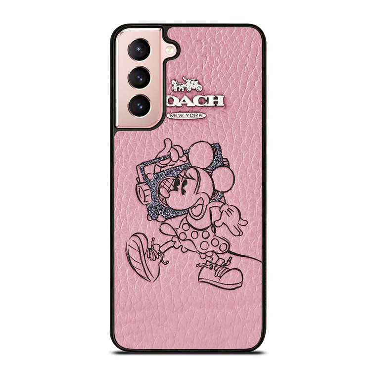 COACH MINNIE MOUSE PINK Samsung Galaxy S21 Case Cover