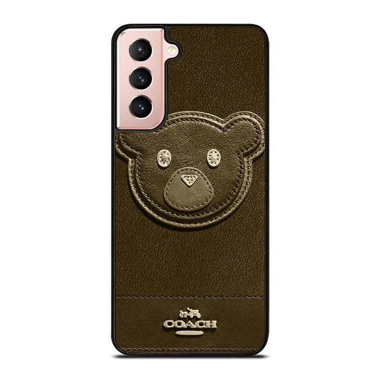 COACH NEW YORK BROWN BEAR Samsung Galaxy S21 Case Cover COACH NEW YORK BROWN BEAR Samsung Galaxy S21 Case Cover