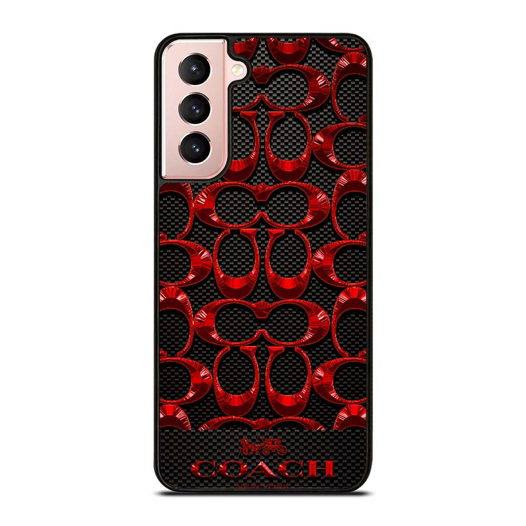 COACH NEW YORK CARBON Samsung Galaxy S21 Case Cover COACH NEW YORK CARBON Samsung Galaxy S21 Case Cover