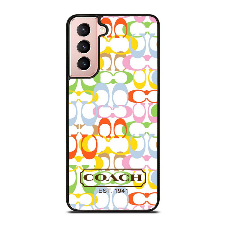 COACH NEW YORK COLORFUL Samsung Galaxy S21 Case Cover