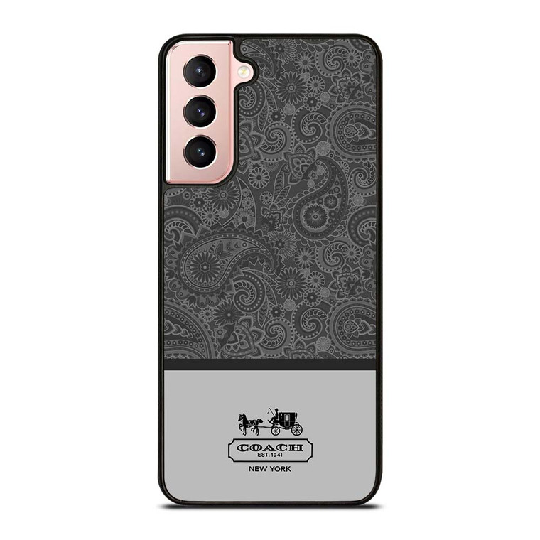 COACH NEW YORK GREY BATIK Samsung Galaxy S21 Case Cover