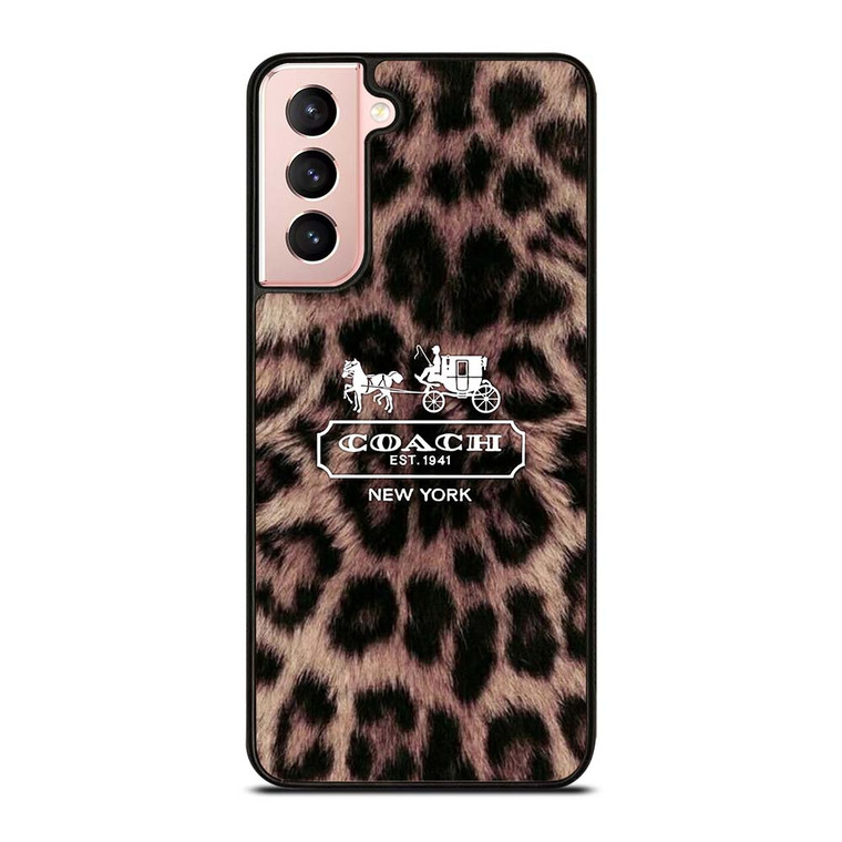 COACH NEW YORK LEOPARD Samsung Galaxy S21 Case Cover