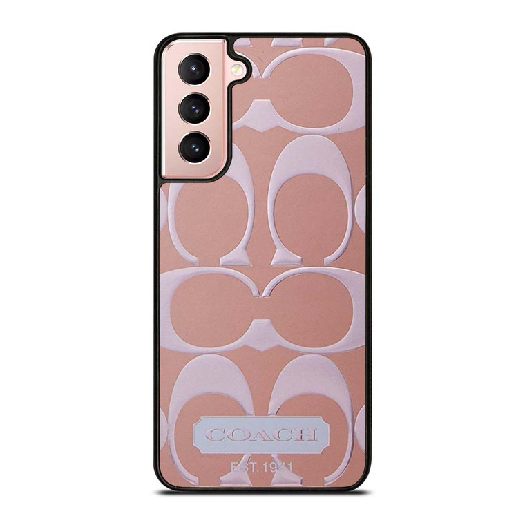 COACH NEW YORK PINK PATTERN Samsung Galaxy S21 Case Cover