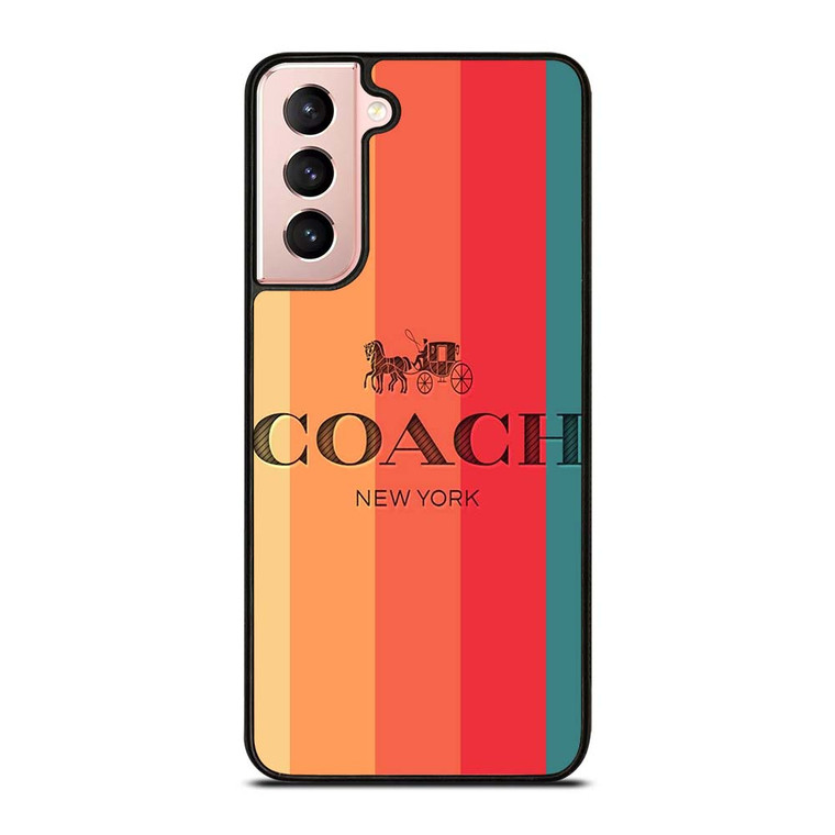 COACH NEW YORK STRIPES 2 Samsung Galaxy S21 Case Cover